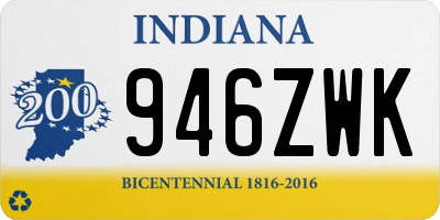 IN license plate 946ZWK