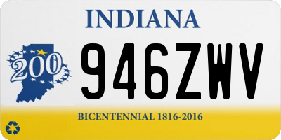 IN license plate 946ZWV
