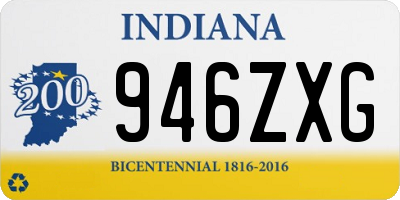IN license plate 946ZXG