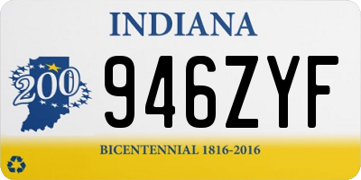 IN license plate 946ZYF