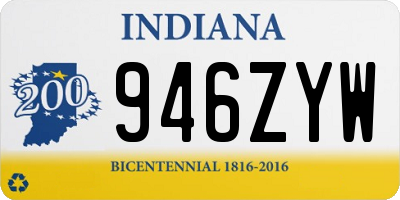 IN license plate 946ZYW
