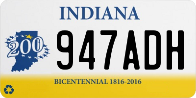 IN license plate 947ADH