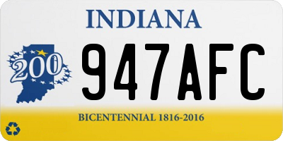 IN license plate 947AFC