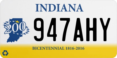 IN license plate 947AHY
