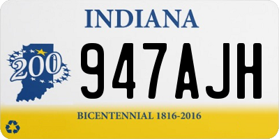IN license plate 947AJH