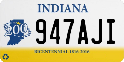IN license plate 947AJI