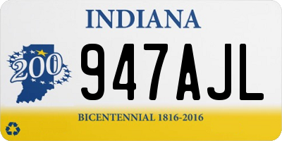 IN license plate 947AJL