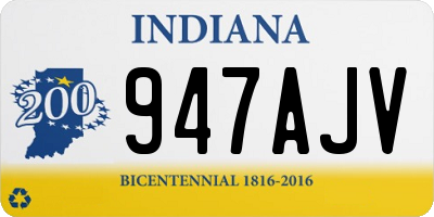 IN license plate 947AJV