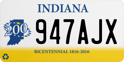 IN license plate 947AJX