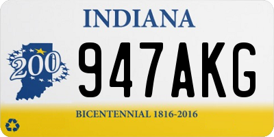 IN license plate 947AKG