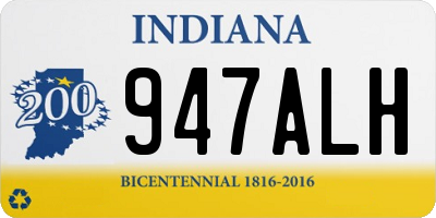 IN license plate 947ALH