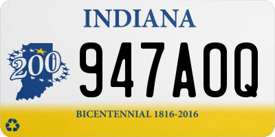 IN license plate 947AOQ