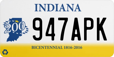 IN license plate 947APK