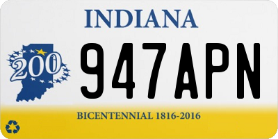 IN license plate 947APN