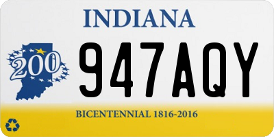 IN license plate 947AQY