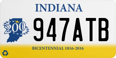 IN license plate 947ATB