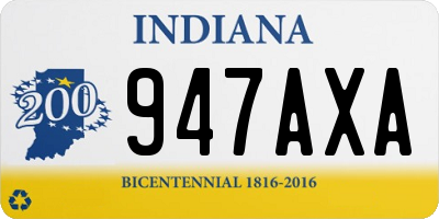IN license plate 947AXA