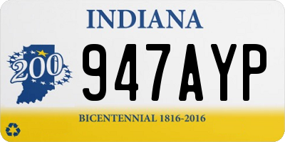 IN license plate 947AYP