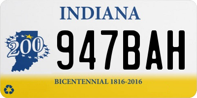 IN license plate 947BAH