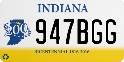 IN license plate 947BGG