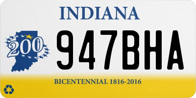 IN license plate 947BHA