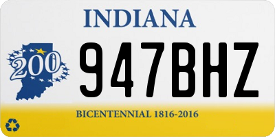 IN license plate 947BHZ