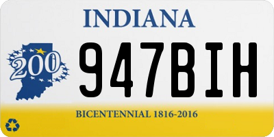 IN license plate 947BIH