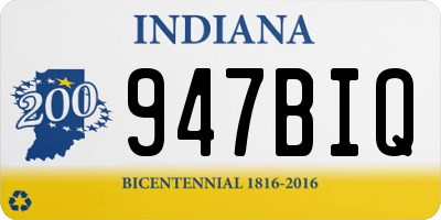 IN license plate 947BIQ