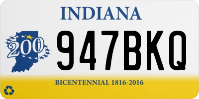 IN license plate 947BKQ