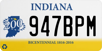 IN license plate 947BPM