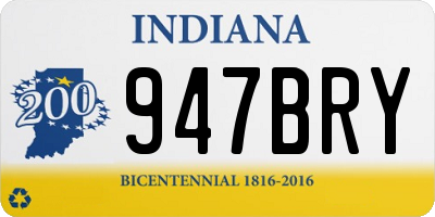 IN license plate 947BRY