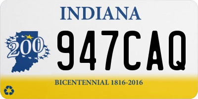 IN license plate 947CAQ
