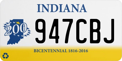 IN license plate 947CBJ