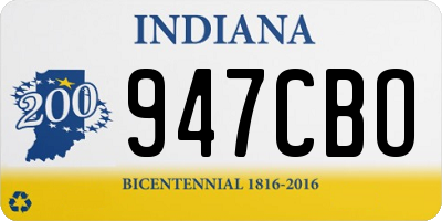 IN license plate 947CBO