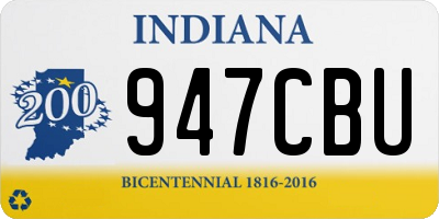 IN license plate 947CBU