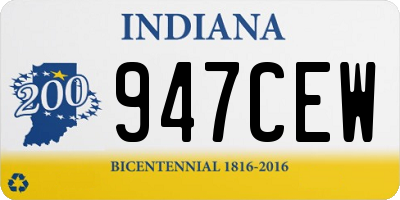 IN license plate 947CEW