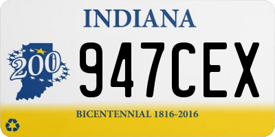 IN license plate 947CEX