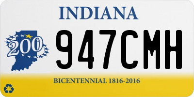 IN license plate 947CMH