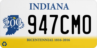 IN license plate 947CMO