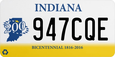 IN license plate 947CQE