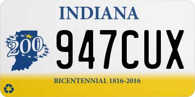 IN license plate 947CUX