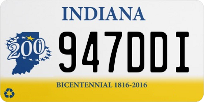 IN license plate 947DDI
