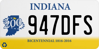 IN license plate 947DFS