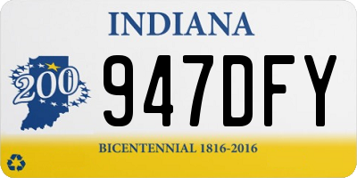 IN license plate 947DFY