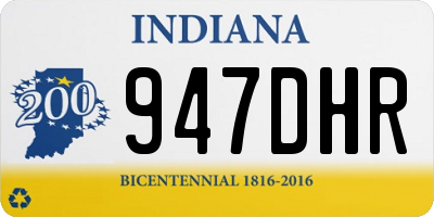 IN license plate 947DHR