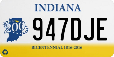 IN license plate 947DJE