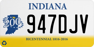 IN license plate 947DJV