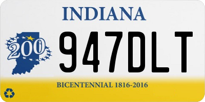 IN license plate 947DLT