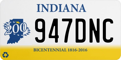 IN license plate 947DNC