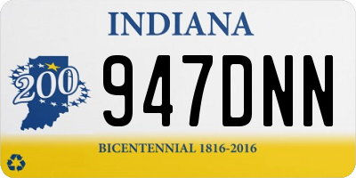 IN license plate 947DNN